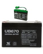 DMU6-8 Old IAKB0509 Replacement Peg Perego Battery (AKA: IAKB0508 Slim)