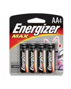 4 Energizer Max AA 1.5V Batteries