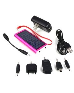 Red Compact Solar Charger