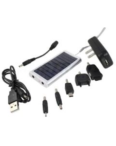 Silver Compact Solar Charger