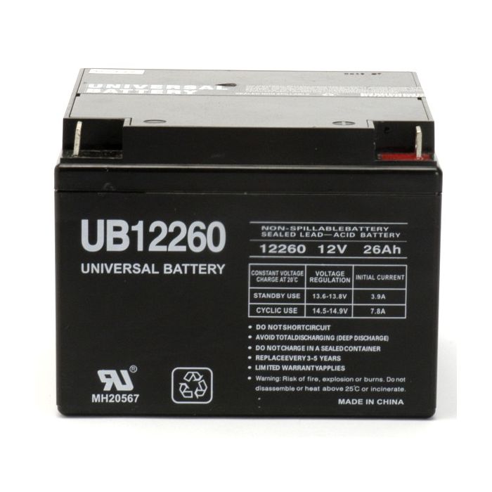 12V 26Ah Battery UB12260 SLA Battery | Impact Battery