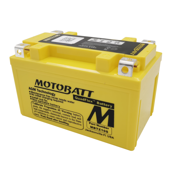 MotoBatt MBTZ10S QuadFlex Battery Replaces YTZ10S