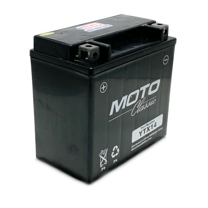 YTX14-BS MotoClassic AGM Battery
