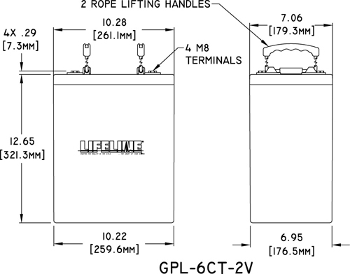 Lifeline GPL-6CT-2V Specs