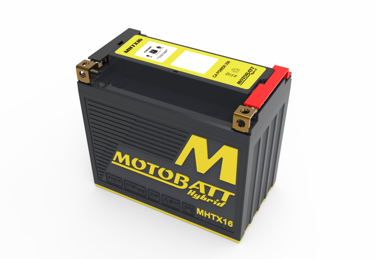 MotoBatt Hybrid MHTX16 AGM Lithium Motorcycle Battery